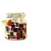Hand Painted Glass Mini Jar contemporary retro design purple gold yellow home decor Decorative Glass Art