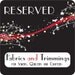 RESERVED FOR--Paula McPhee--One Lot of Fabrics