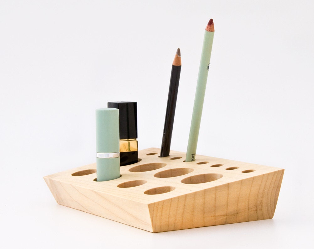 Wooden Lipstick Holder Lipstick Organizer Makeup Storage ELSA