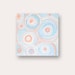 Abstract Painting - SALE - original modern fine art - acrylic on canvas by Linnea Heide - 10" x 10" square pastel geometric circles