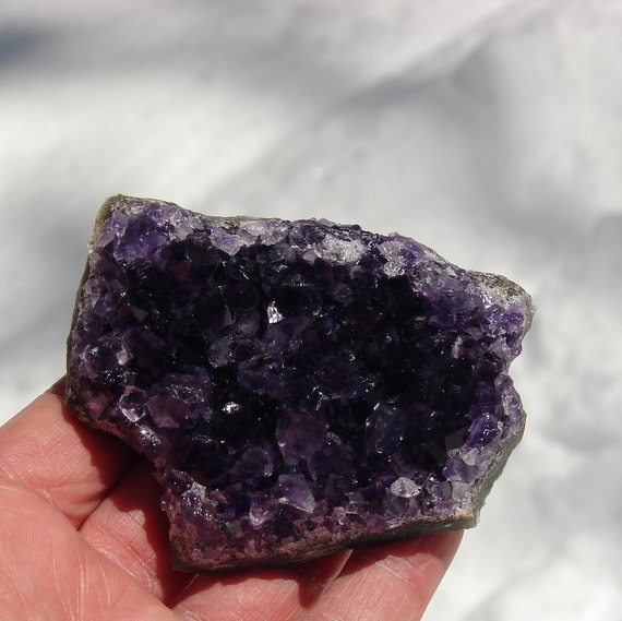 Extra top Quality Uruguay Black Amethyst Geode by CrowsFeathers