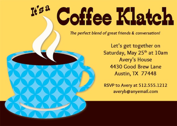 Coffee Klatch Invitation Il_570xn