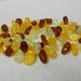 Amber Drop Beads