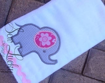 Baby Elephant Applique Design - machine embroidery design- Many formats - INSTANT DOWNLOAD