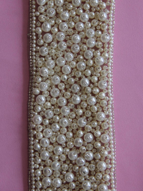 beaded bridal trim by the yard