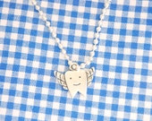 Lost Tooth, Tooth Fairy Gift, Tooth Charm Necklace for Kids