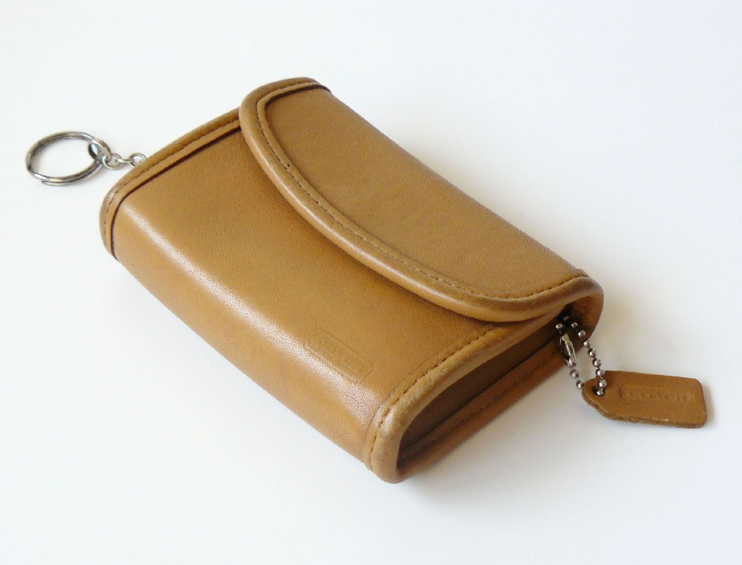 Coach Vintage Mini Station Bag Key Fob Charm Coin Purse 