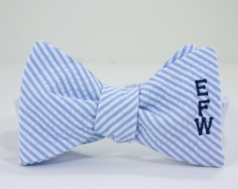 monogrammed bow tie