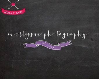 Premade Logo Design, Photography Logo, Custom Business Branding Logo Watermark, Banner, Script, Calligraphy, Newborn, Baby, Wedding