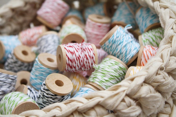 bakers twine ... choose your color ... 25 yards // favor bags // packaging // wedding decor // birthday party decorations Il_570xn