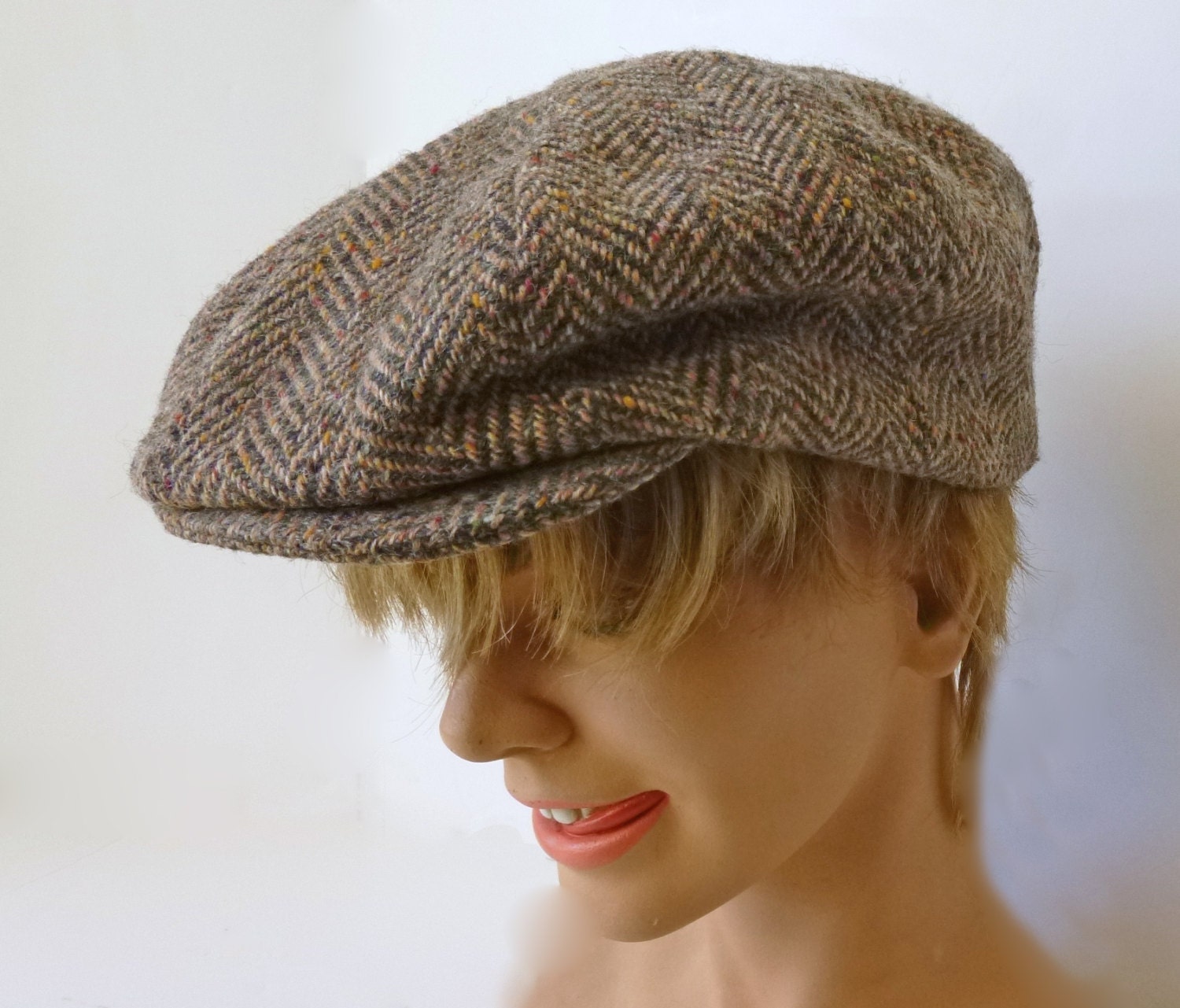 1960's L.L.Bean Hanna Hats Newsboy style wool cap XL