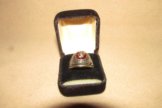Jostens YLTM Ruby Stone United States Marine Corps Ring by TFSloan