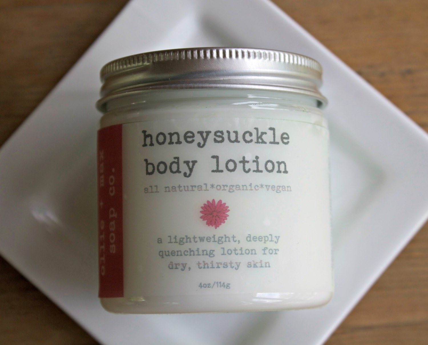 HONEYSUCKLE Lotion Vegan Lotion Hand and Body Lotion Shea