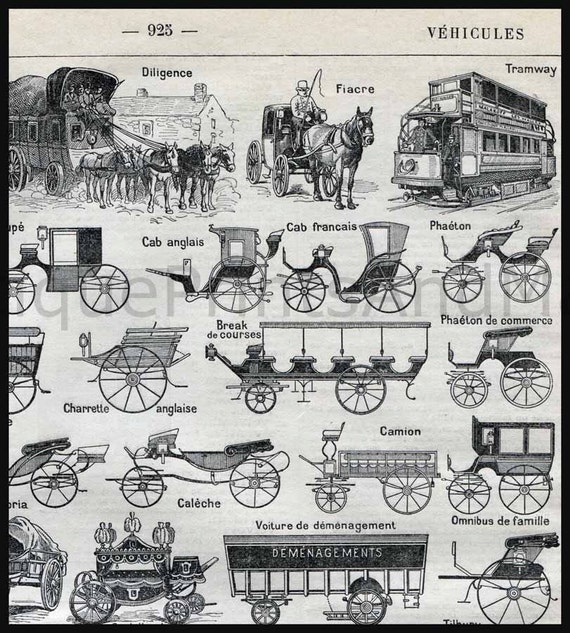 Items similar to Vehicles Transportation Horse Drawn Trolley Carriages ...