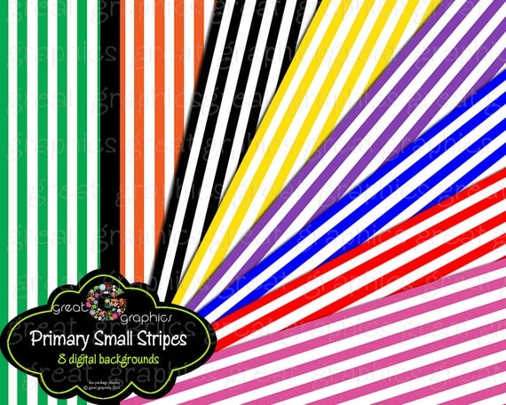 Stripe Digital Paper Digital Striped Paper Invitation ...