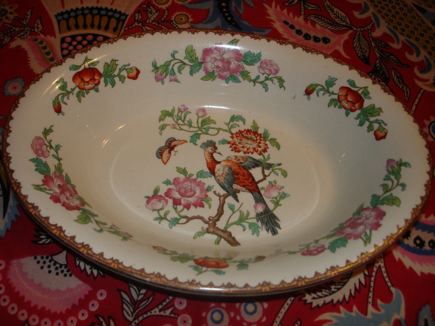 Vintage John Maddock & Sons Royal Vitreous Pheasant