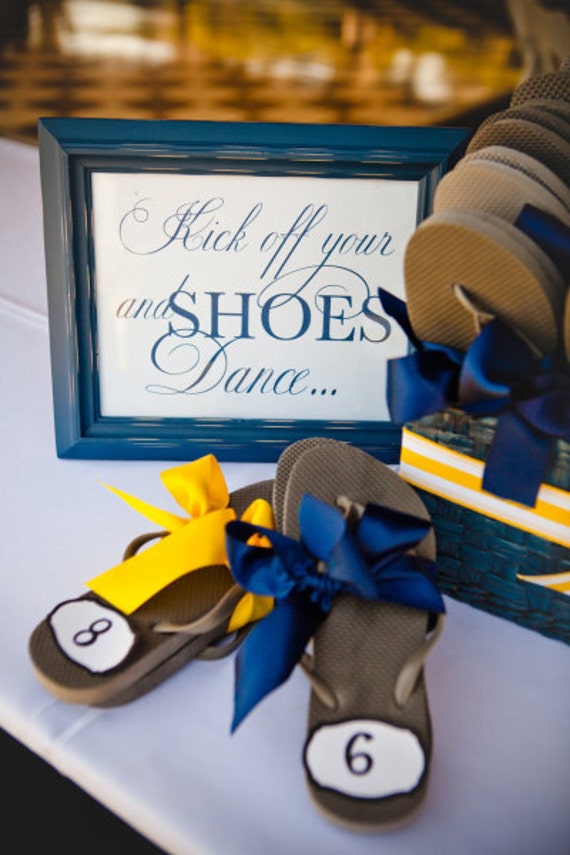 Wedding Reception Kick Off Your Shoes and Dance Sign