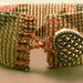 Patchwork Seed Bead bracelet: Beadwork, Friendship Bracelet, Button Bracelet, Beaded.