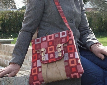 Sewing pattern to make the Polstead Heath Messenger Bag - PDF pattern INSTANT DOWNLOAD