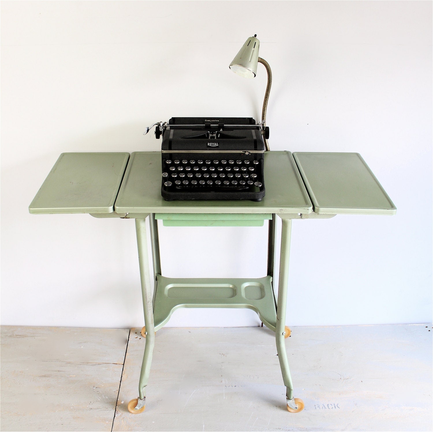 Vintage Typewriter Table w/ Light