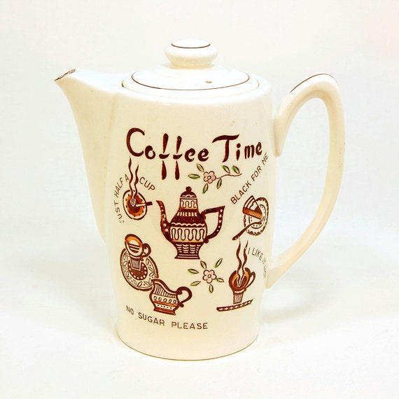 Reserve for Sam Coffee Time Musical Coffee Pot Teapot or