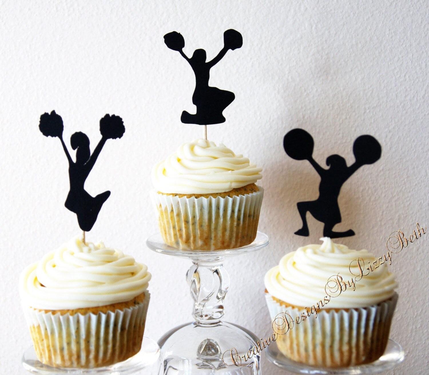 Cheerleader Cupcake Toppers