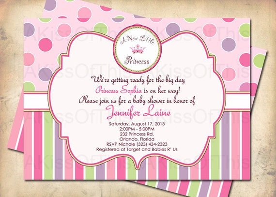 New Little Princess Baby Shower Invitations 5