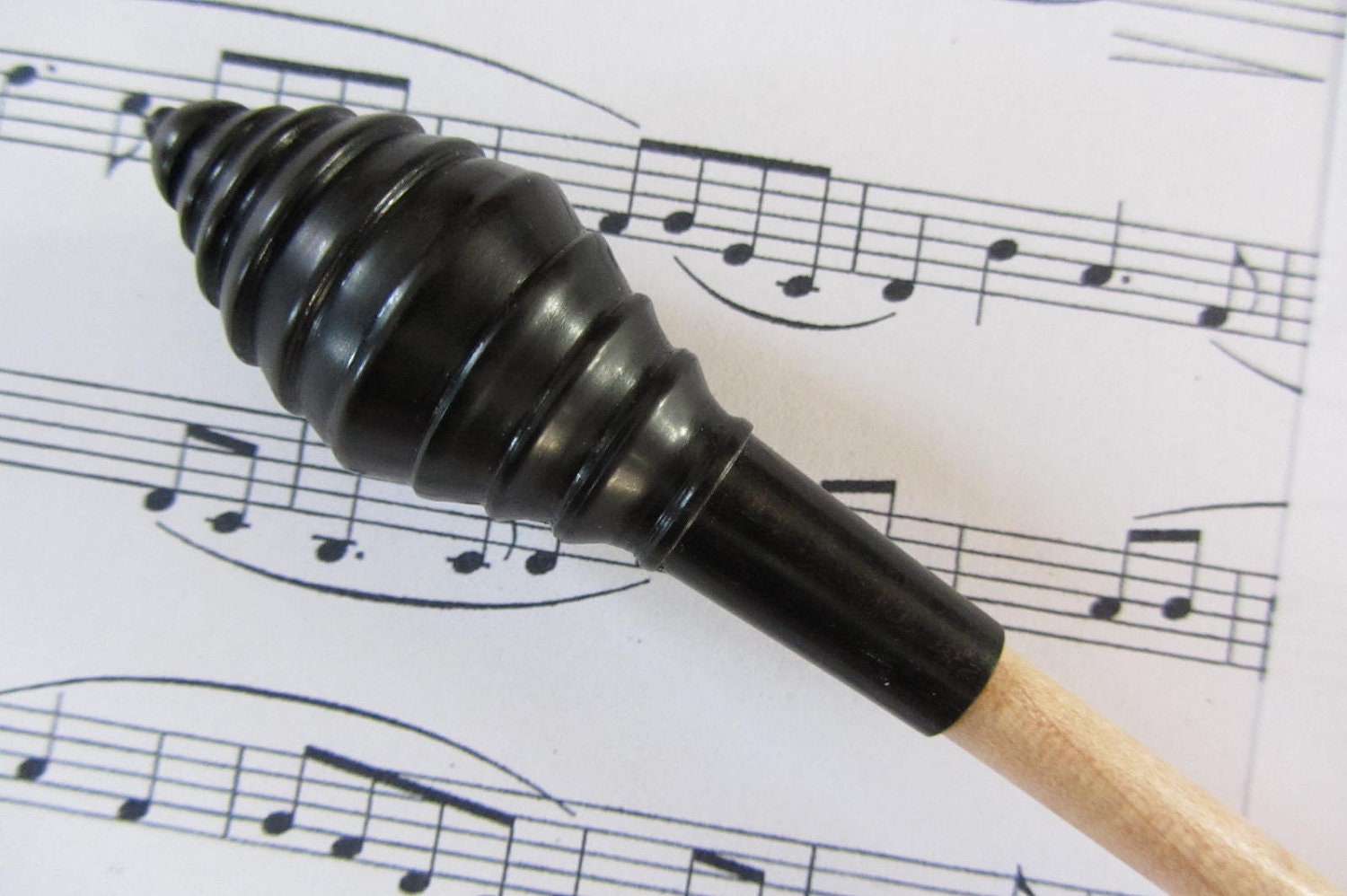 Music Conductors Baton handmade Ebony handle and Curly