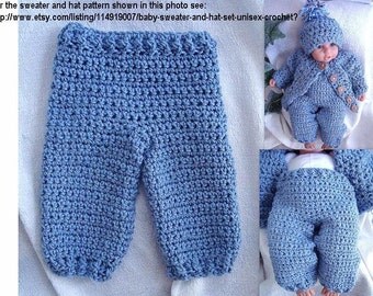 Instant pattern Long  pants  Patter  baby pdf Baby, PDF Crochet for Download Toddler Pants n boy