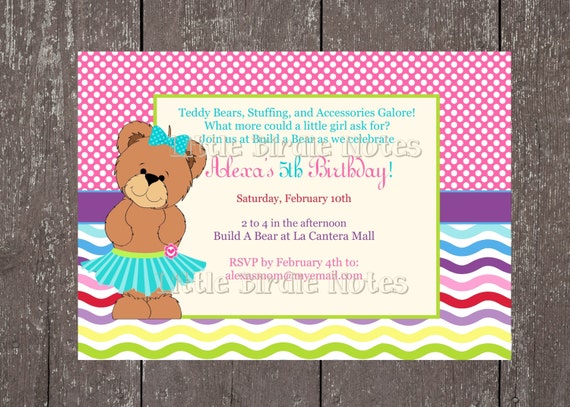 Printable Teddy Bear Invitations 9