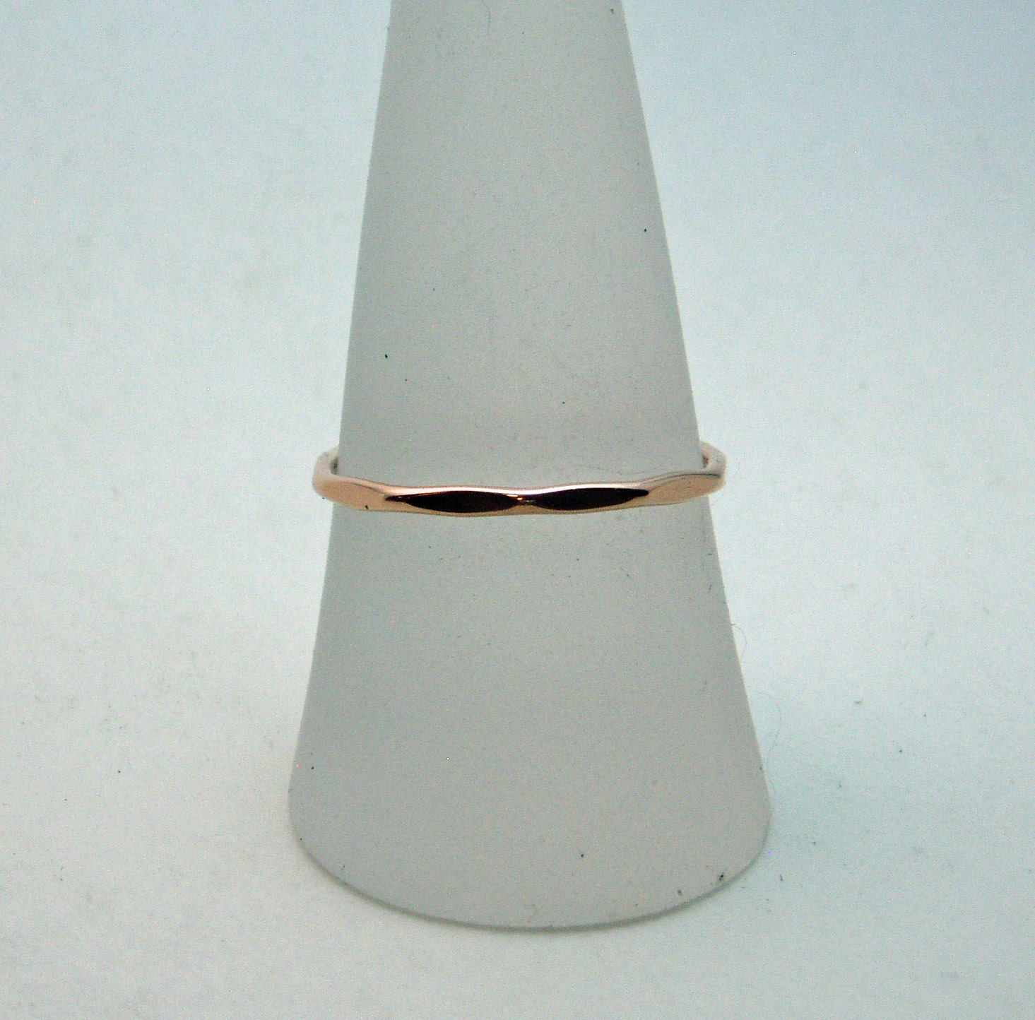 Rose Gold Ring Thin Ring Delicate Hammered Goldfilled