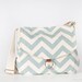 Easter Robin Egg Blue/natural/ Chevron messenger bag/ipad messenger bag/shoulder bag/graduation gift/Mother's gift