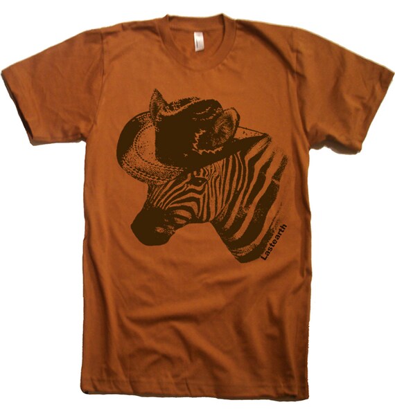 New Mens Zebra Outlaw T Shirt tee American Apparel by lastearth