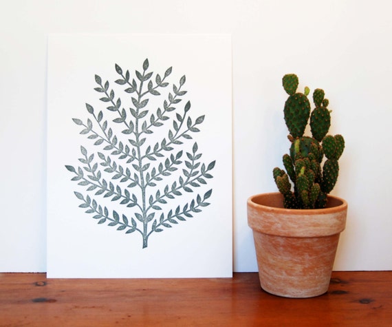 Block Printed Art Print