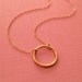 Gold Circle Necklace
