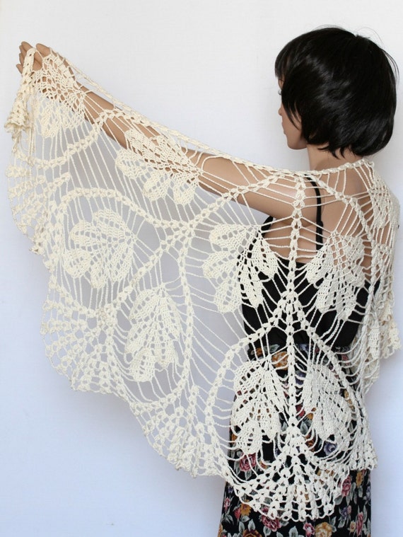 Crochet shawl pattern Wedding shawl Wrap shawls by etty2504