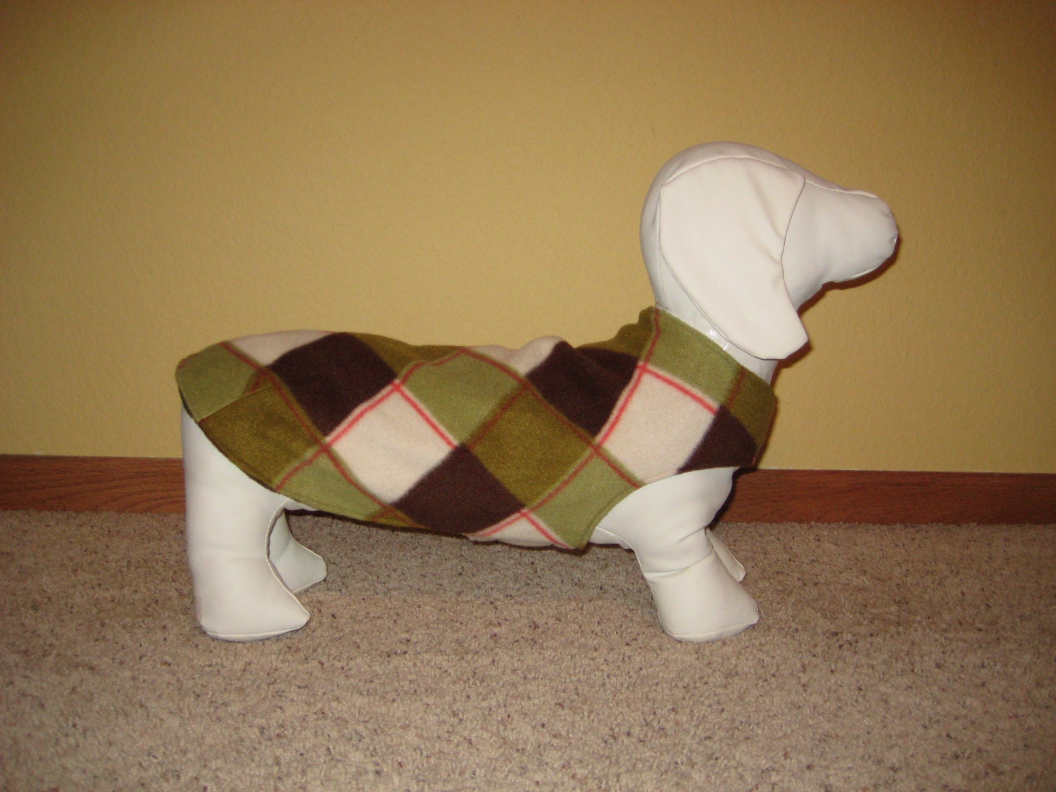 TWEENIE SIZE Dachshund Wiener Dog Coat / Jacket Reversible