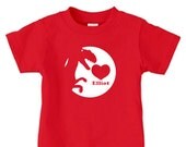 Personalized valentine dinosaur shirt for kids, T rex heart shirt Il_170x135