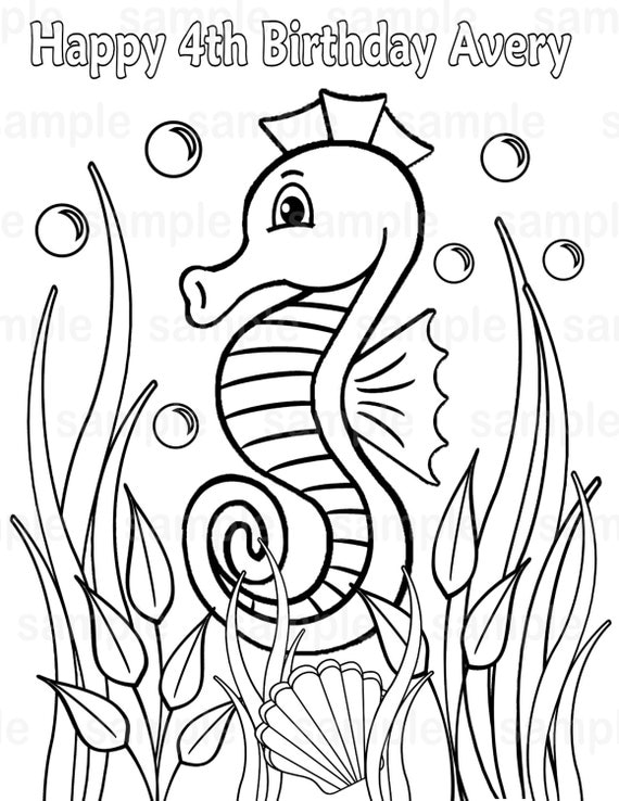 Simple Under Sea Coloring Pages