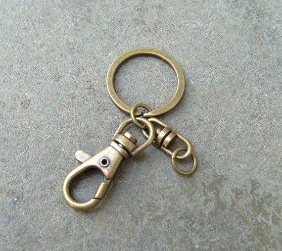 5 Key Chains with Swivel Connector with Oring and Lobster