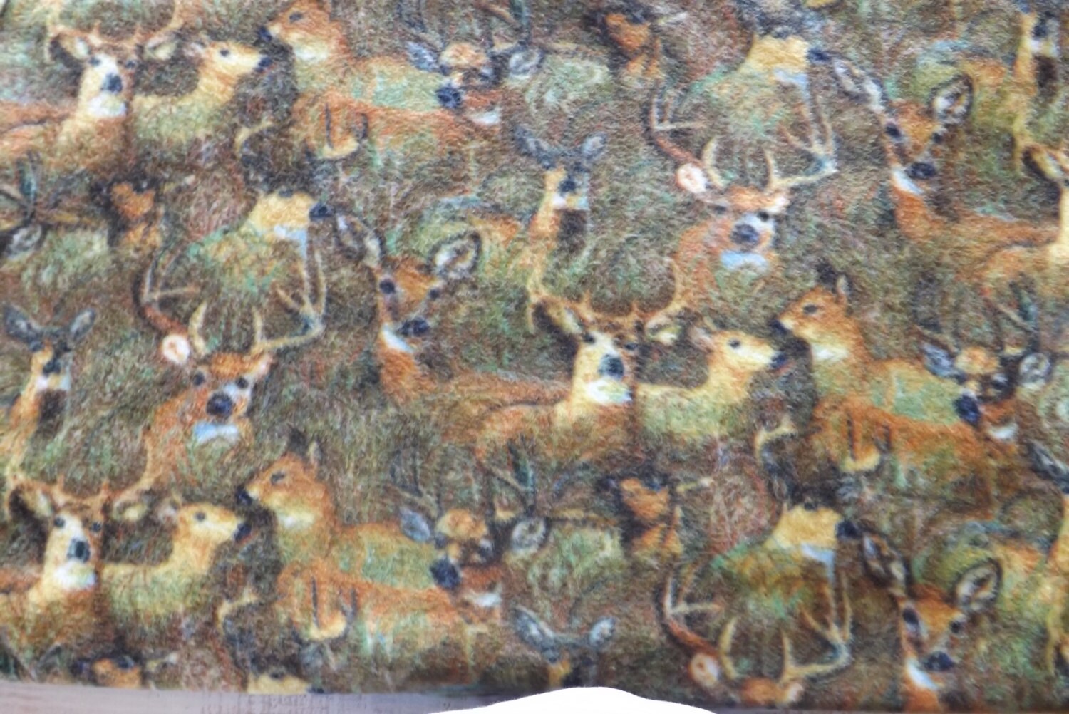 Fleece Fabric BTY WILDLIFE Deer fleece by MamaBearsFleece