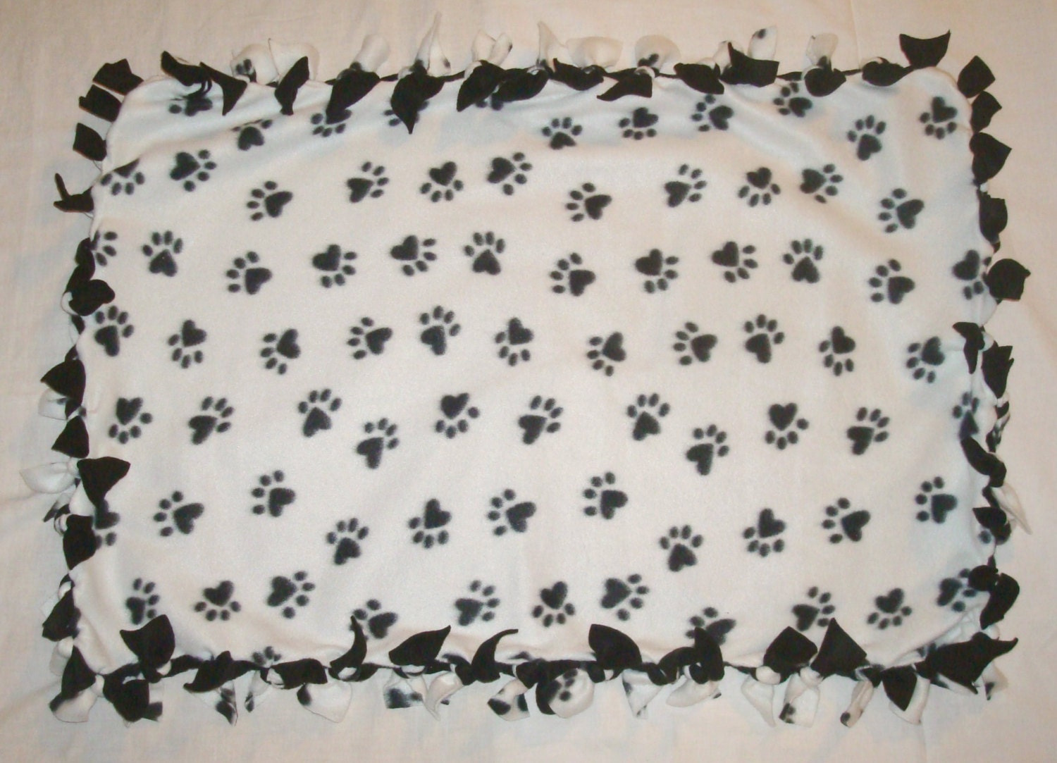 Fleece Tie Pet Blanket for Cats or Small Dogs by CalicoGrove