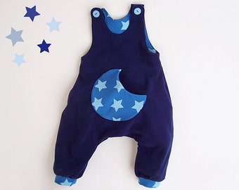 STARRY HAREM Romper pattern Pdf sewing, Overall Harem Dungaree, children toddler Baby Girl Boy 6 9 12 18 m 2 3 4 5 6 yr Instant Download