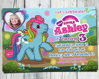 Popular items for rainbow dash invite on Etsy