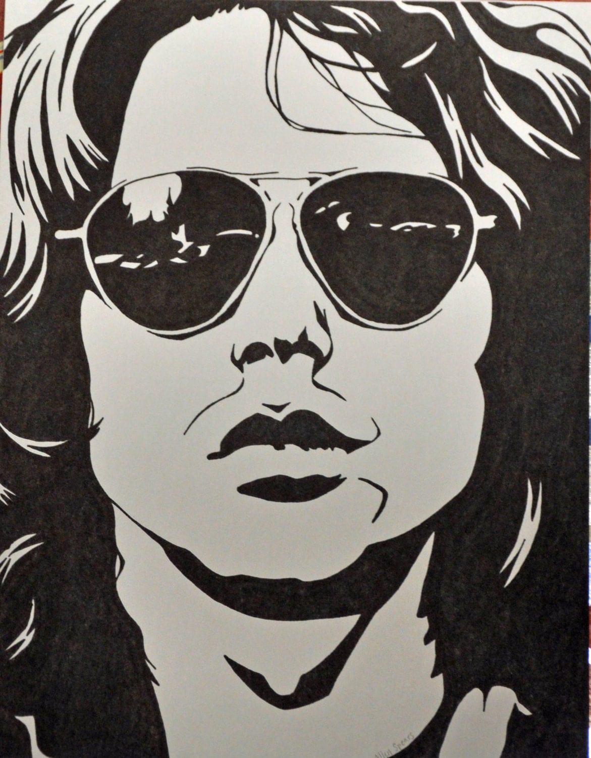 Jim Morrison Pencil Sketch