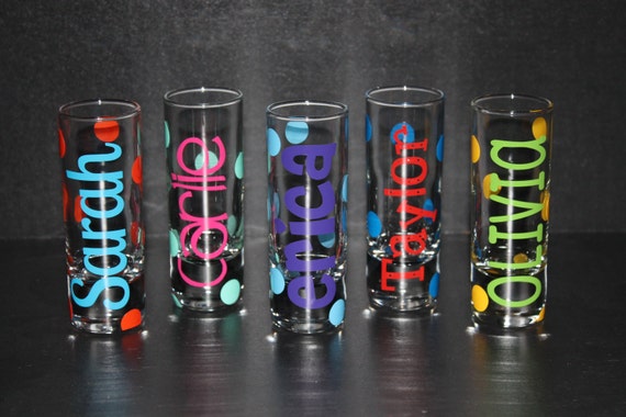 Personalized Shot Glass Assorted Designs by StudioFourDesigns