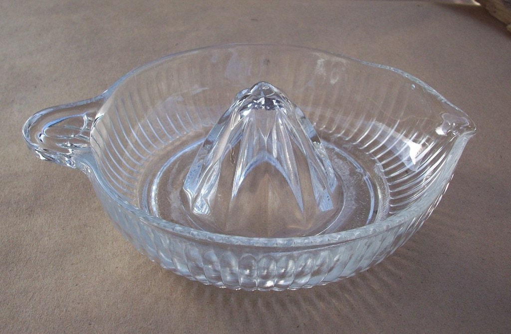 Vintage Clear Glass Juicer or Reamer
