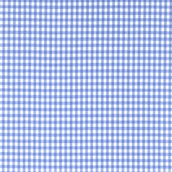 60 Blue Gingham Check Fabric 1/8 check 20 Yards