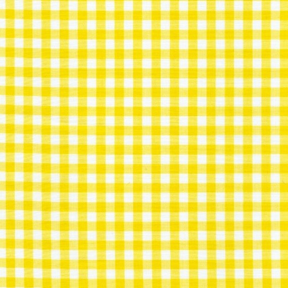 60 Yellow Gingham Check Fabric 1/4 check 20