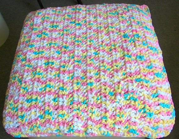 Baby Blanket Multi Pastel Colors Thick Super Soft Light Plush